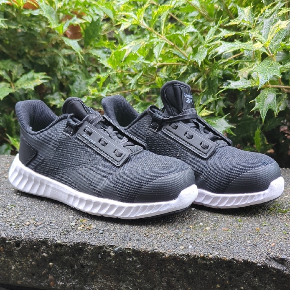 Reebok Black Sneakers with White Accents